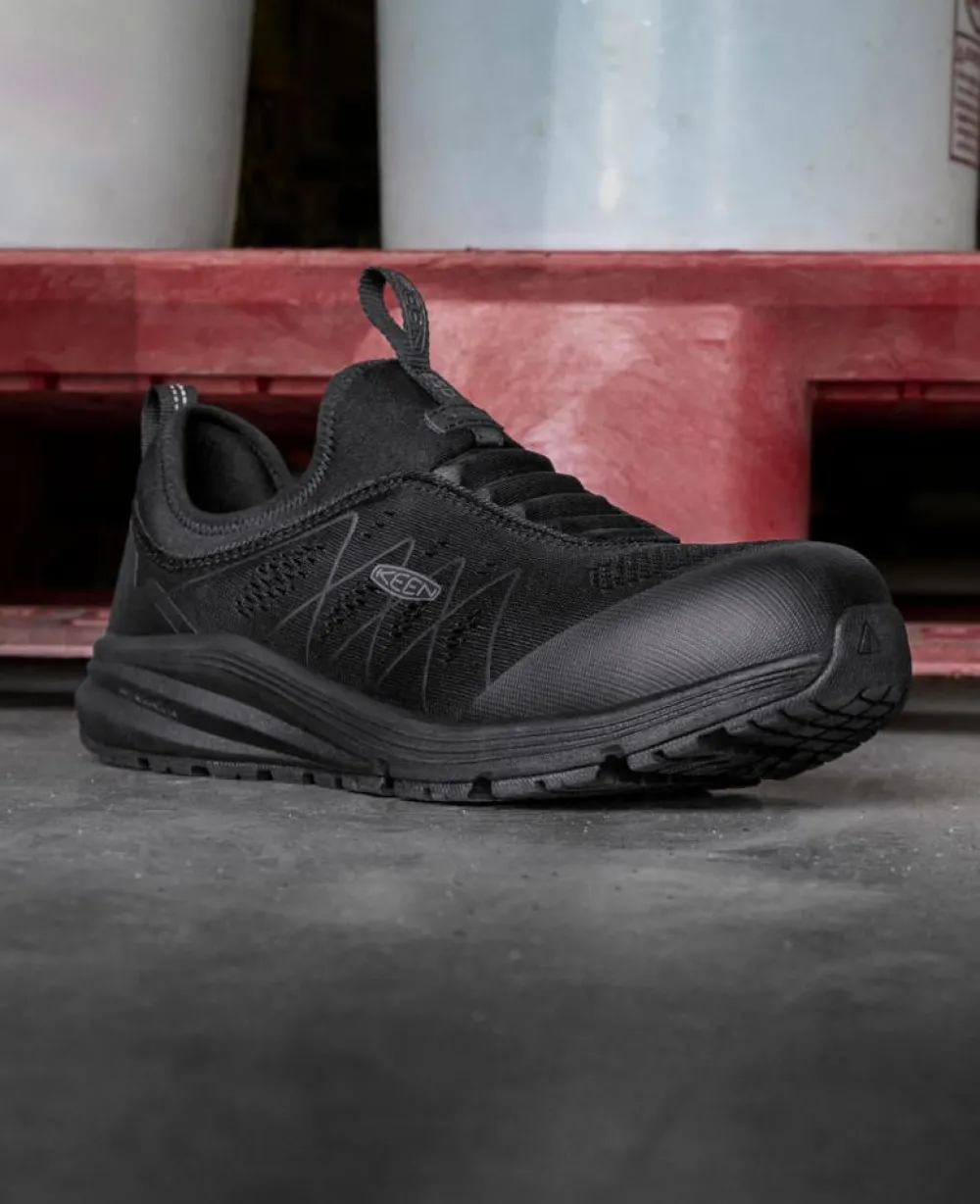 Outlet Men'S Vista Energy Shift Esd (Carbon-Fiber Toe) | Black/Black Men Work Boots & Shoes