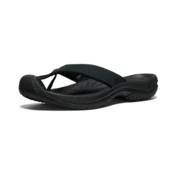 Discount Men'S Waimea Leather Flip-Flop | Black/Black Men Slip-Ons