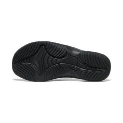 Discount Men'S Waimea Leather Flip-Flop | Black/Black Men Slip-Ons