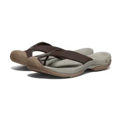 Clearance Men'S Waimea Leather Flip-Flop | Java/Plaza Taupe Men Slip-Ons