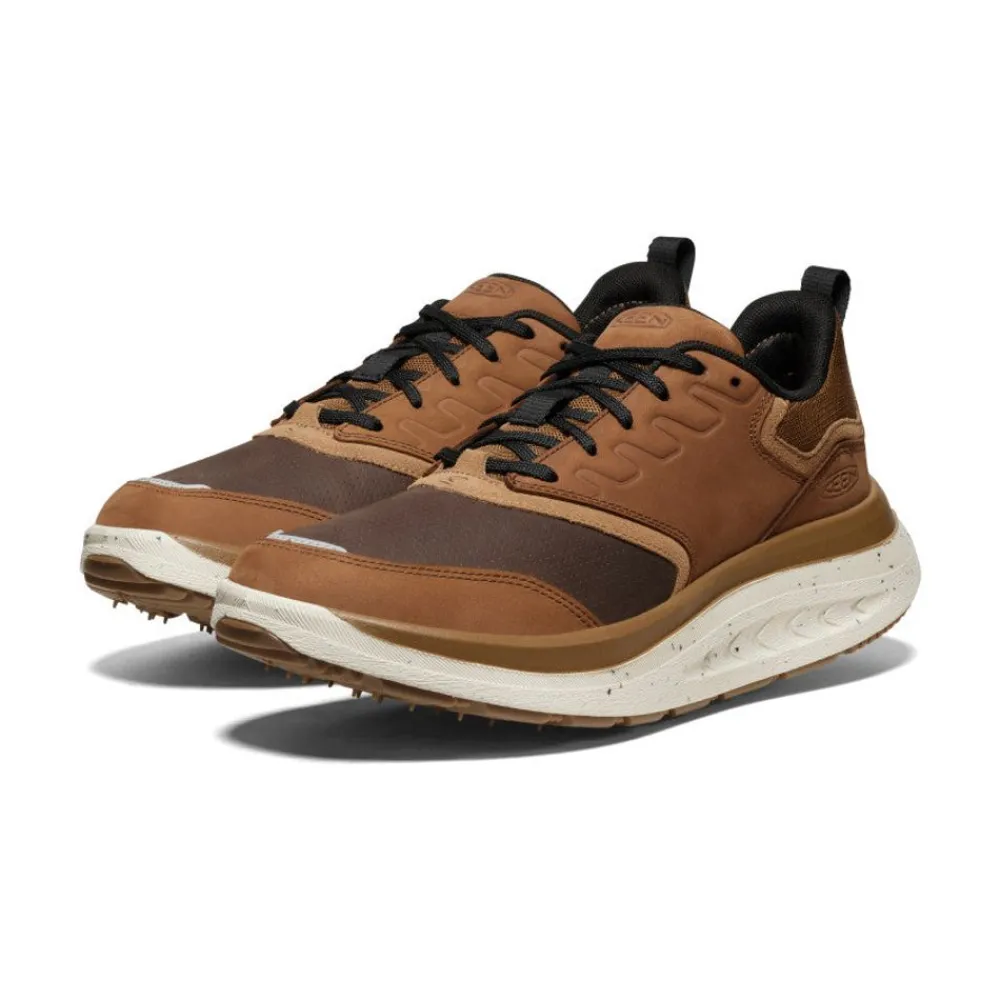 Outlet Men'S Wk400 Leather Walking Shoe | Bison/Toasted Coconut Men Shoes