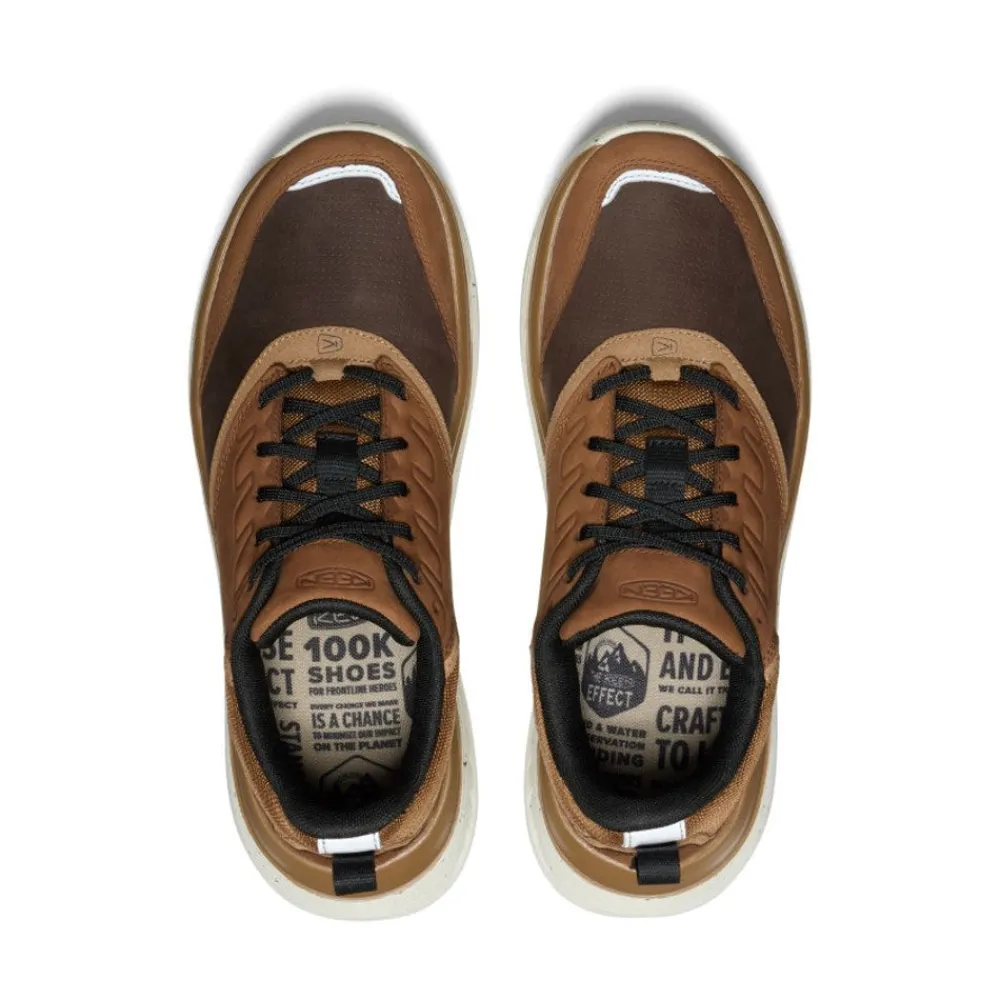 Outlet Men'S Wk400 Leather Walking Shoe | Bison/Toasted Coconut Men Shoes
