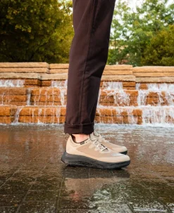 Discount Men'S Wk400 Waterproof Walking Shoe | Timberwolf/Black Men Shoes