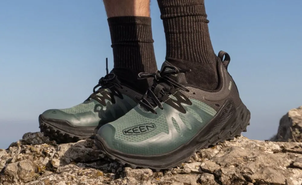 Clearance Men'S Zionic Waterproof Hiking Shoe | Black/Steel Grey Men Shoes