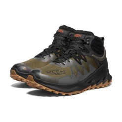 Discount Men'S Zionic Waterproof Hiking Boot | Dark Olive/Scarlet Ibis Men Boots