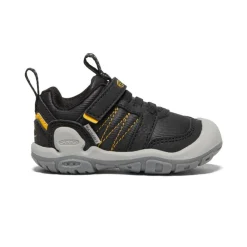 Clearance Toddlers' Knotch Peak Sneaker | Black/ Yellow Kids Shoes