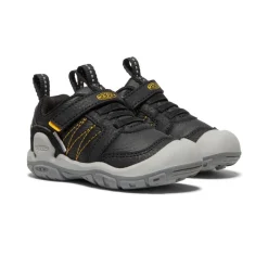 Clearance Toddlers' Knotch Peak Sneaker | Black/ Yellow Kids Shoes