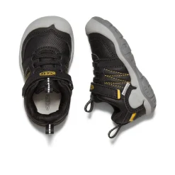 Clearance Toddlers' Knotch Peak Sneaker | Black/ Yellow Kids Shoes