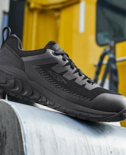 Discount Women'S Arvada Esd Work Sneaker (Carbon-Fiber Toe) | Black/Black Women Shoes