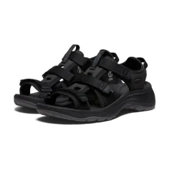 Outlet Women'S Astoria West Open-Toe | Black/Black Women Sandals