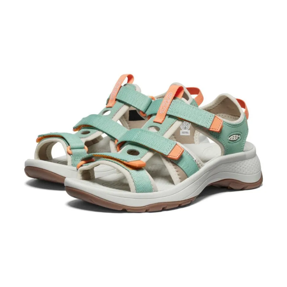 Outlet Women'S Astoria West Open-Toe | Granite Green/Tangerine Women Sandals