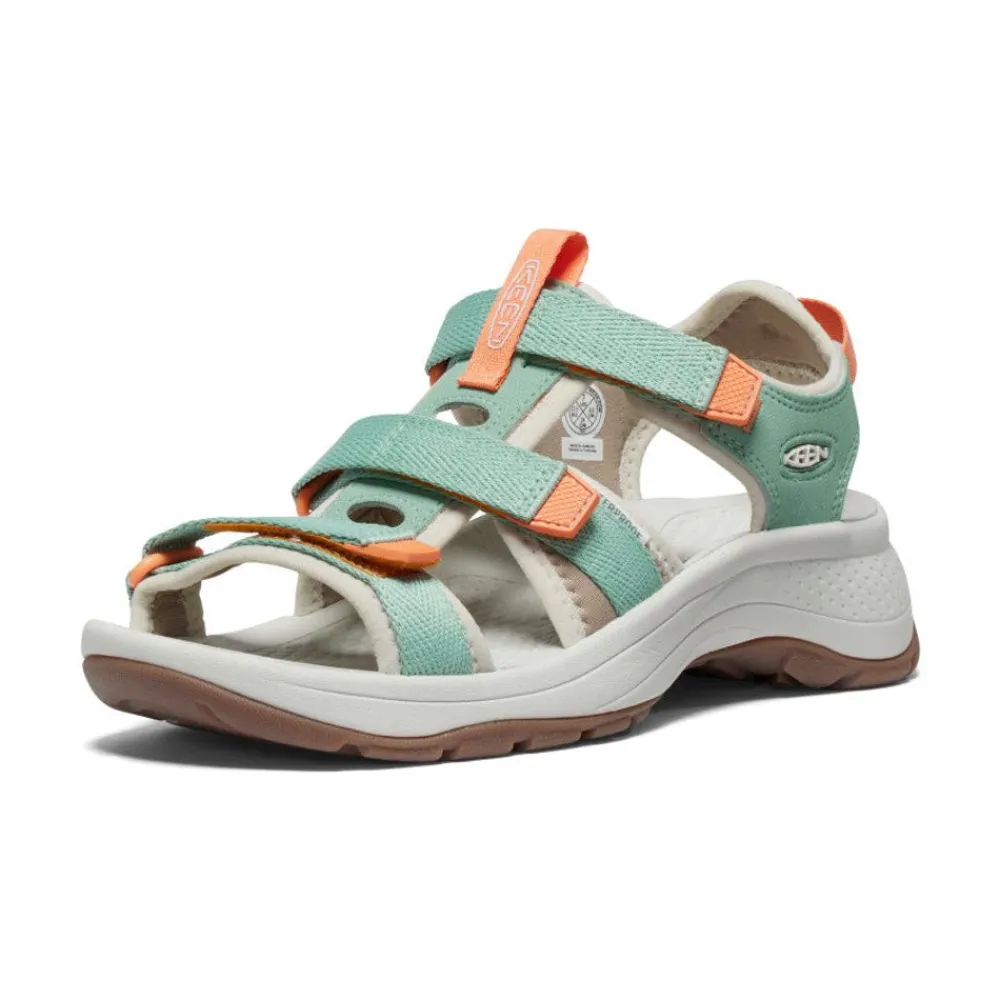 Outlet Women'S Astoria West Open-Toe | Granite Green/Tangerine Women Sandals