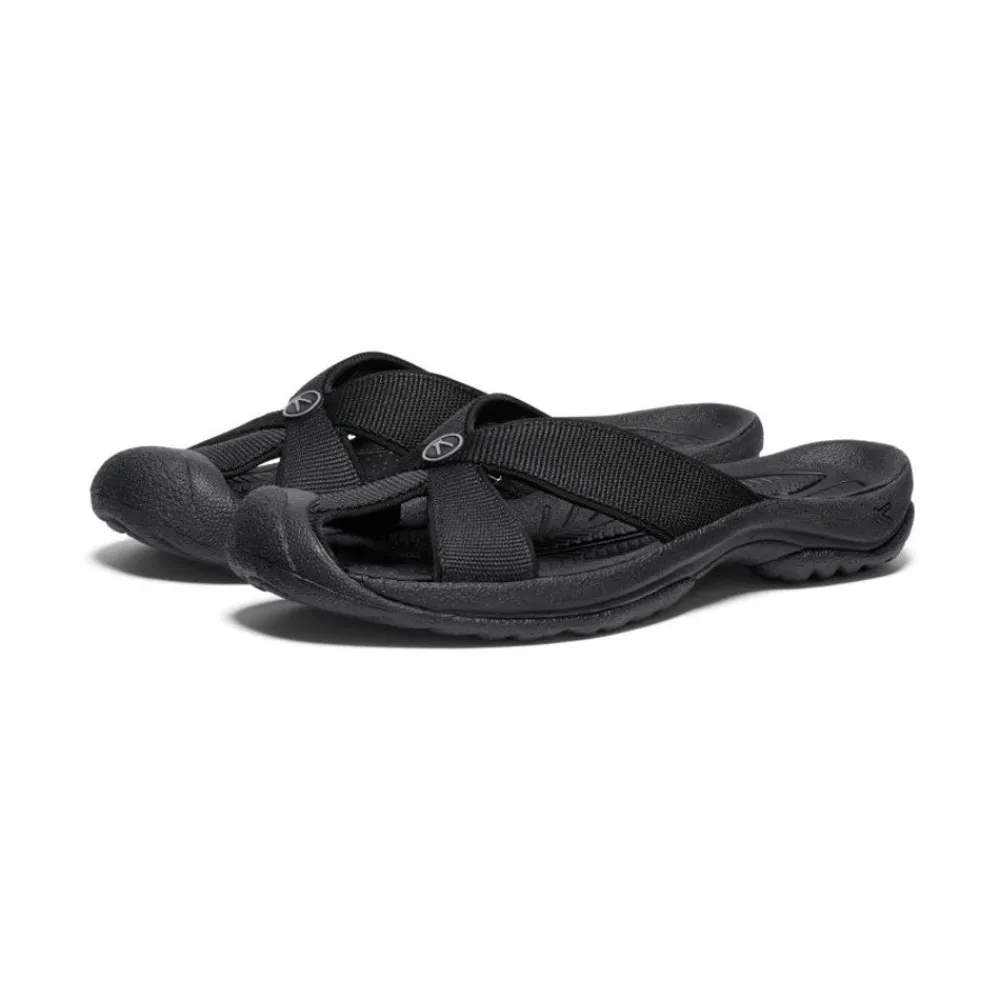 Fashion Women'S Bali Slide Sandal | Black/Steel Grey Women Slip-Ons