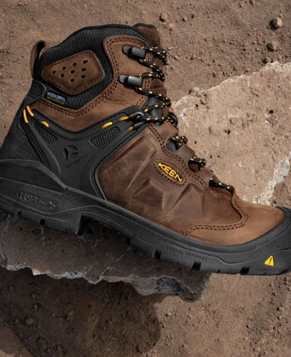 Online Women'S Dover 6" Waterproof Boot (Carbon-Fiber Toe) | Dark Earth/Black Women Work Boots & Shoes