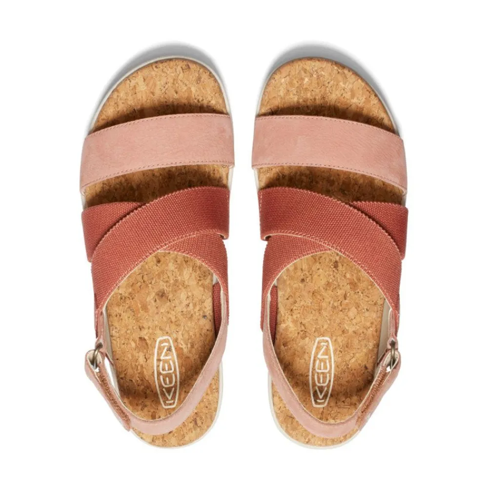 Fashion Women'S Elle Criss Cross Sandal | Baked Clay/Cork Women Sandals