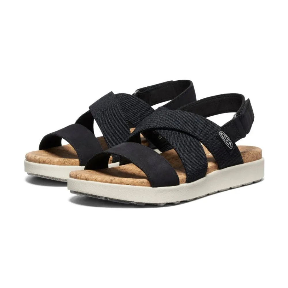 Hot Women'S Elle Criss Cross Sandal | Black/Birch Women Sandals