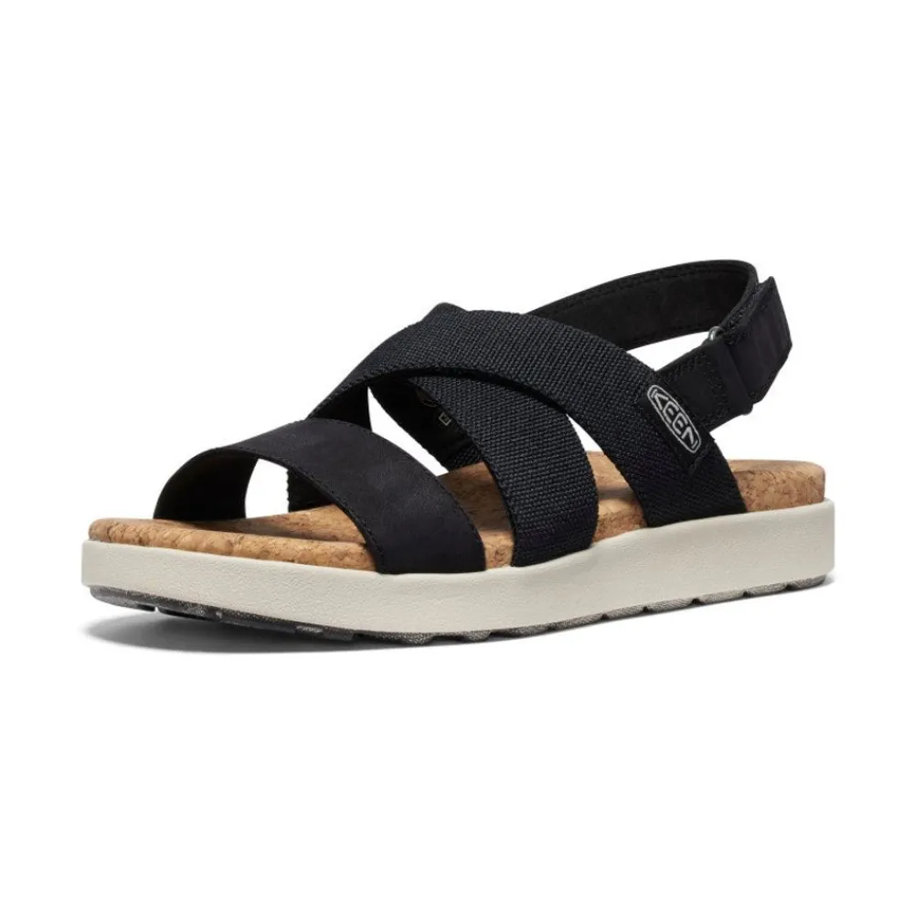 Hot Women'S Elle Criss Cross Sandal | Black/Birch Women Sandals