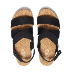 Hot Women'S Elle Criss Cross Sandal | Black/Birch Women Sandals