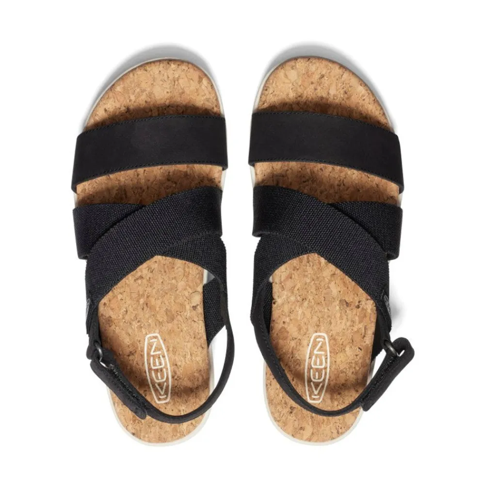 Hot Women'S Elle Criss Cross Sandal | Black/Birch Women Sandals