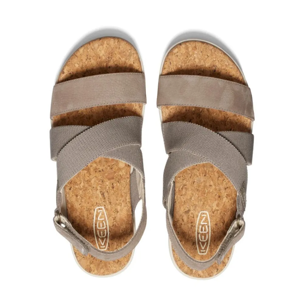 Hot Women'S Elle Criss Cross Sandal | Brindle/Birch Women Sandals
