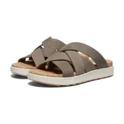 Online Women'S Elle Mixed Slide | Brindle/Birch Women Slip-Ons
