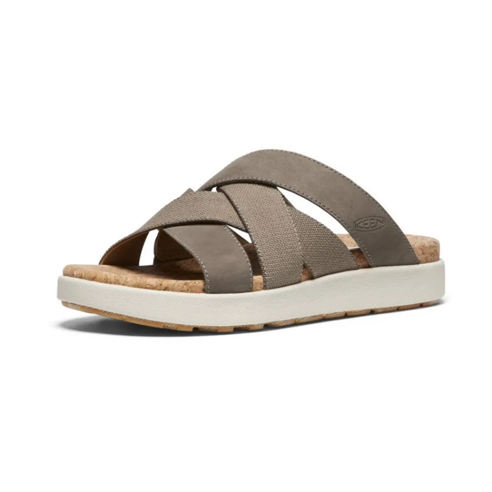 Online Women'S Elle Mixed Slide | Brindle/Birch Women Slip-Ons