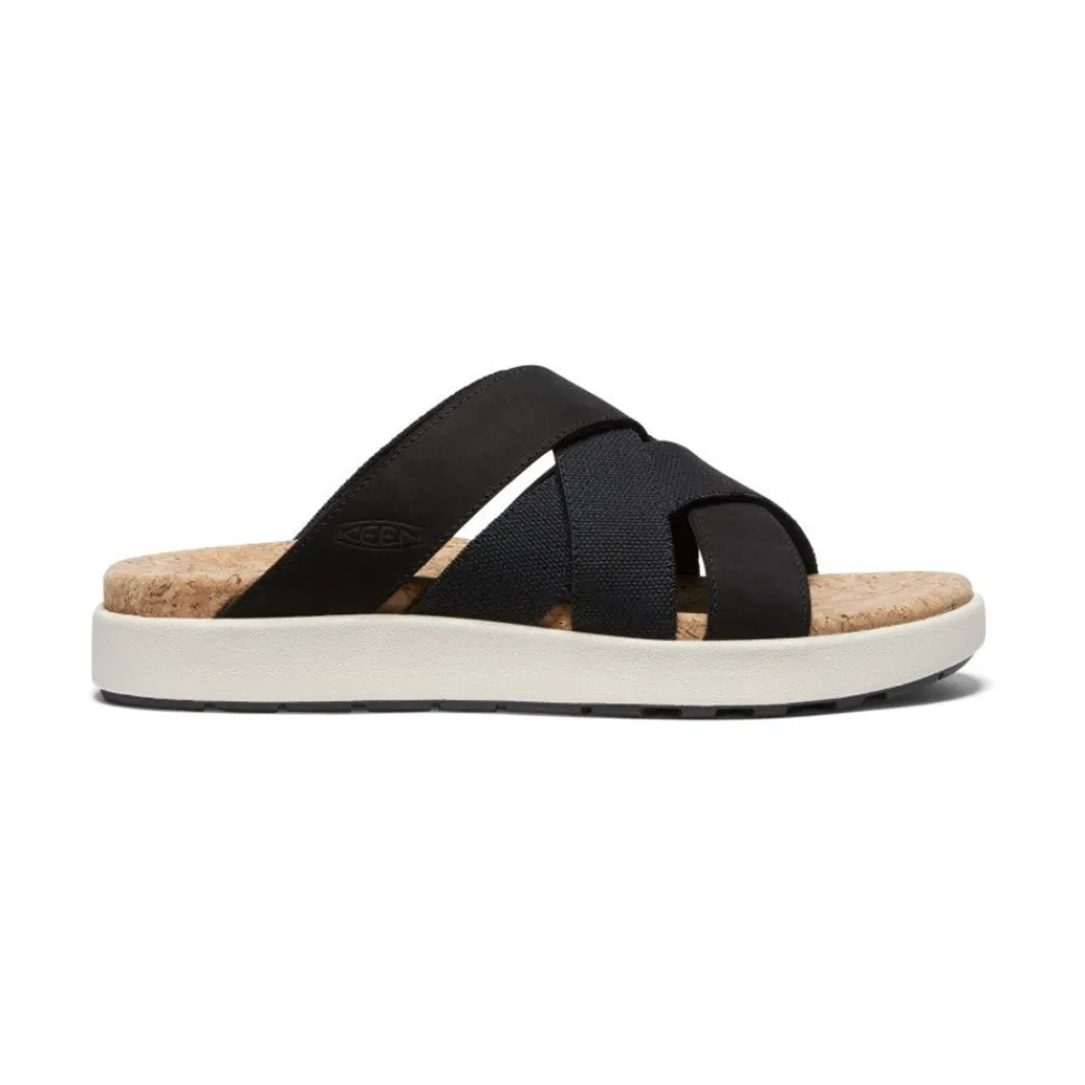 Discount Women'S Elle Mixed Slide | Black/Birch Women Slip-Ons