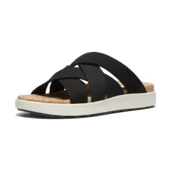 Discount Women'S Elle Mixed Slide | Black/Birch Women Slip-Ons