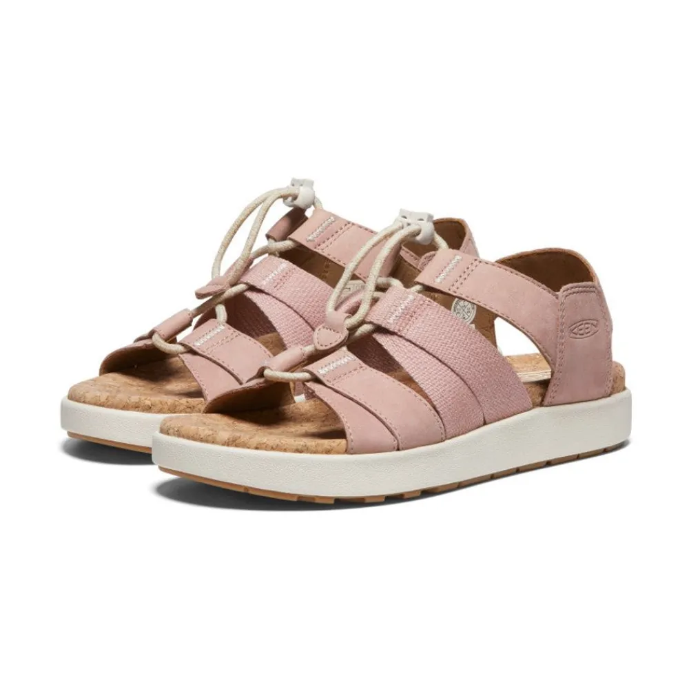 Fashion Women'S Elle Mixed Strap Sandal | Fawn/Birch Women Sandals