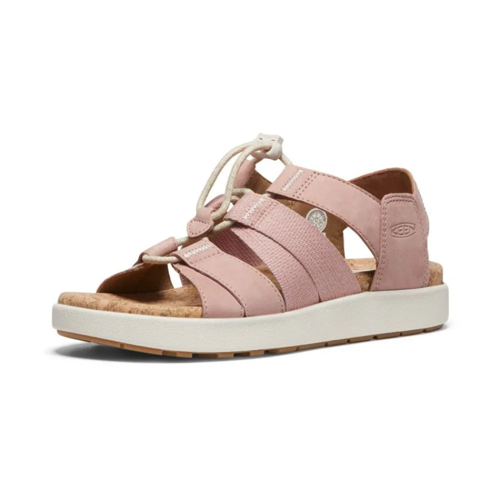 Fashion Women'S Elle Mixed Strap Sandal | Fawn/Birch Women Sandals