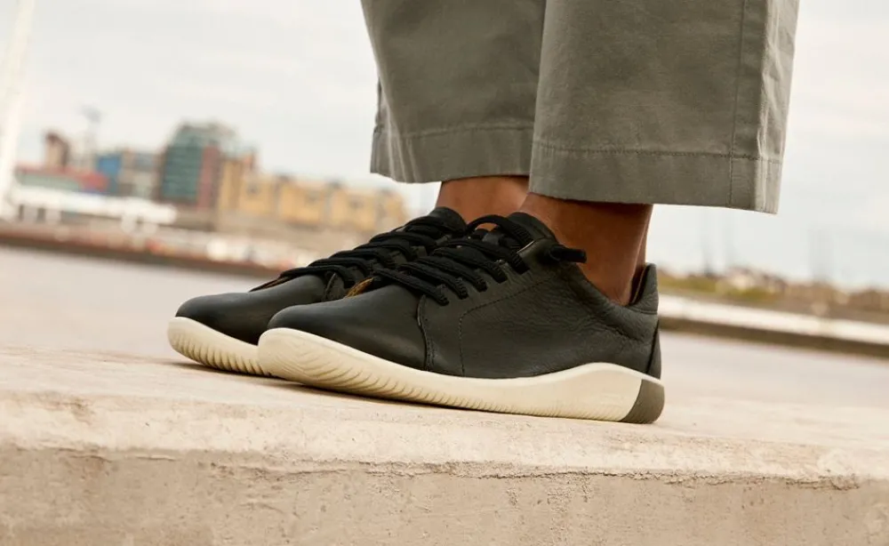 Fashion Women'S Knx Leather Sneaker | Black/Star White Women Slip-Ons