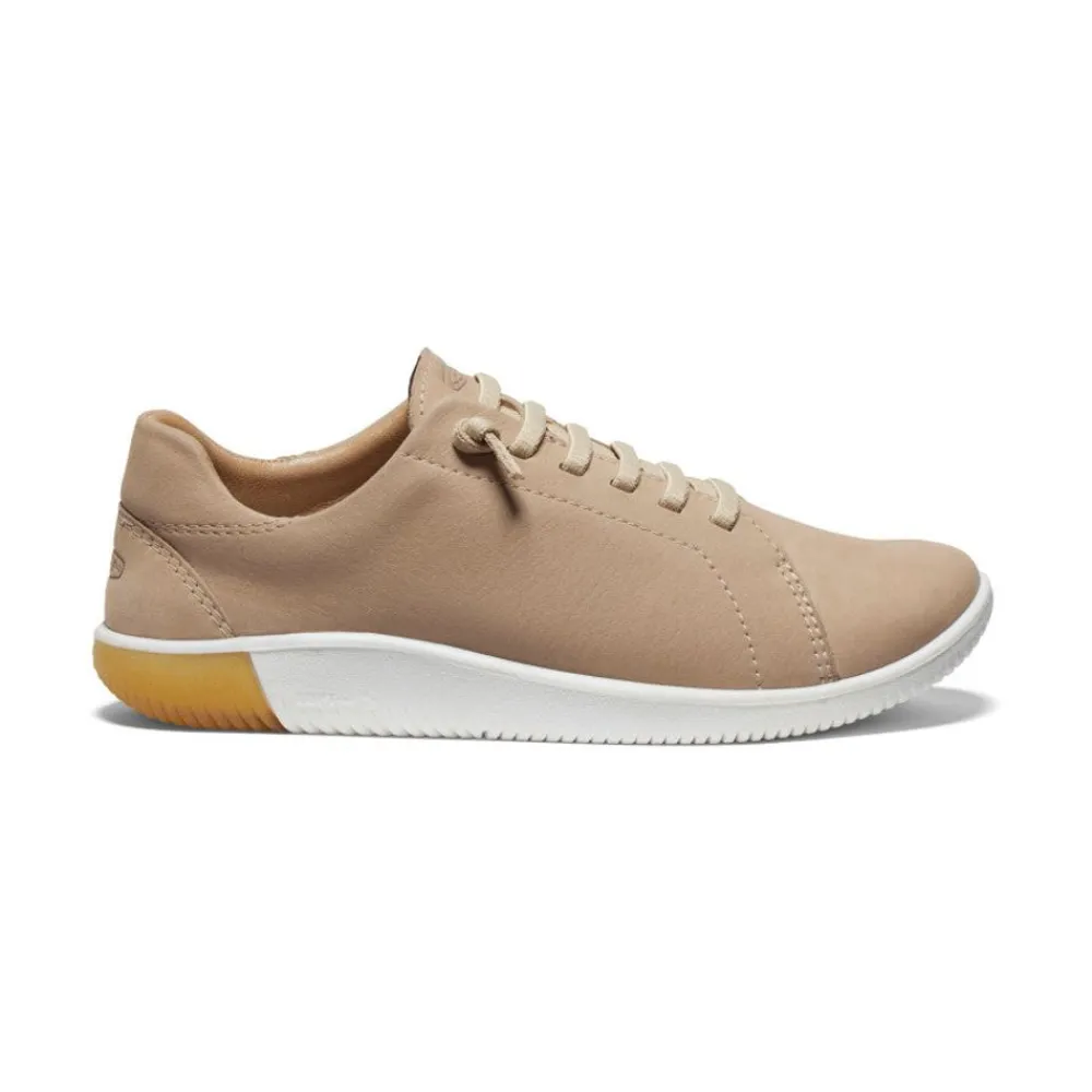 Fashion Women'S Knx Leather Sneaker | Safari/Star White Women Slip-Ons