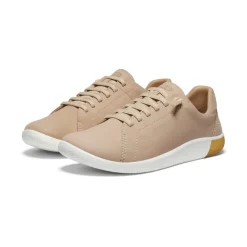 Fashion Women'S Knx Leather Sneaker | Safari/Star White Women Slip-Ons