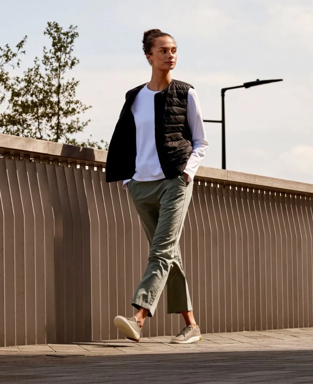 Fashion Women'S Knx Leather Sneaker | Safari/Star White Women Slip-Ons