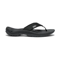 Hot Women'S Kona Leather Flip-Flop | Black/Vapor Women Slip-Ons
