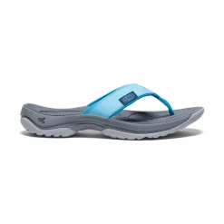Best Women'S Kona Leather Flip-Flop | Blue Atoll/Blue Danube Women Slip-Ons