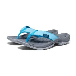 Best Women'S Kona Leather Flip-Flop | Blue Atoll/Blue Danube Women Slip-Ons