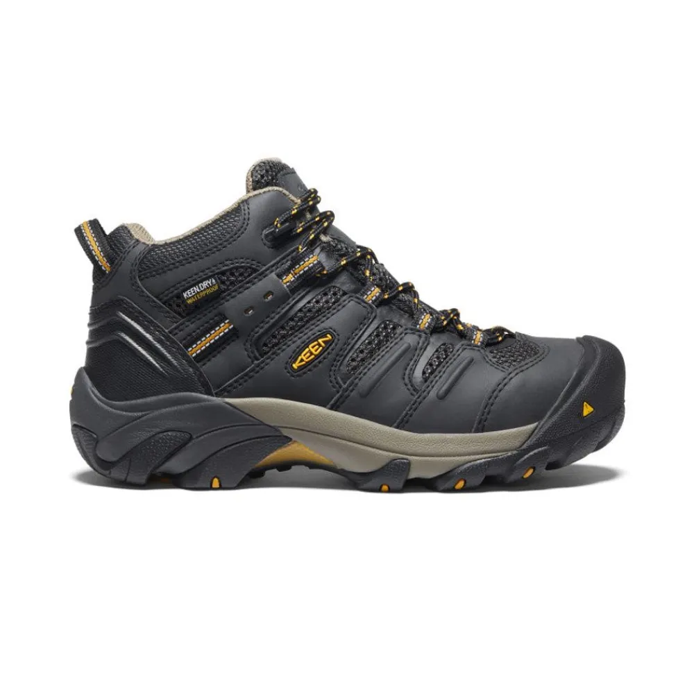 Discount Women'S Lansing Waterproof Mid (Steel Toe) | Raven/Tawny Olive Women Work Boots & Shoes