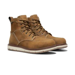 Fashion Women'S San Jose 6" Waterproof Boot (Aluminum Toe) | Almond/Gum Women Work Boots & Shoes