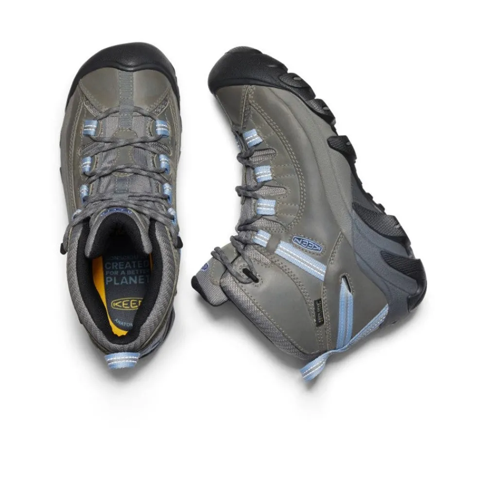 Hot Women'S Targhee Ii Waterproof Mid | Steel Grey/Hydrangea Women Boots