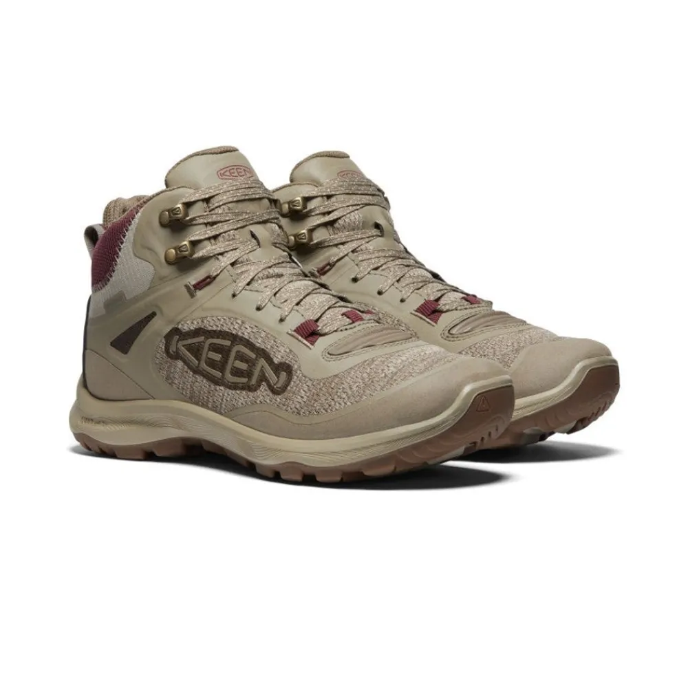 Fashion Women'S Terradora Flex Waterproof Boot | Plaza Taupe/Windsor Wine Women Boots