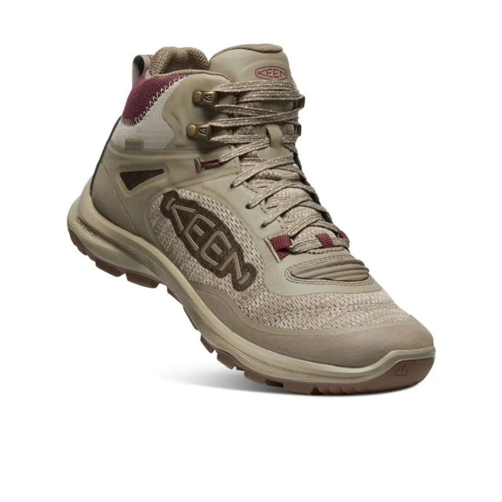 Fashion Women'S Terradora Flex Waterproof Boot | Plaza Taupe/Windsor Wine Women Boots