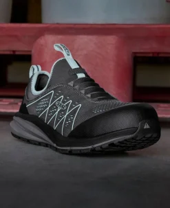 Sale Women'S Vista Energy Shift (Carbon-Fiber Toe) | Steel Grey/Blue Glass Women Work Boots & Shoes
