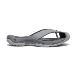 Fashion Women'S Waimea Leather Flip-Flop | Alloy/Black Women Slip-Ons