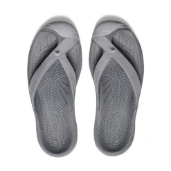 Fashion Women'S Waimea Leather Flip-Flop | Alloy/Black Women Slip-Ons