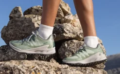 Online Women'S Zionic Waterproof Hiking Shoe | Desert Sage/Ember Glow Women Shoes